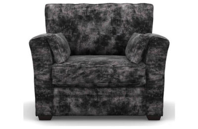Heart of House Malton Shimmer Fabric Cuddle Chair - Grey